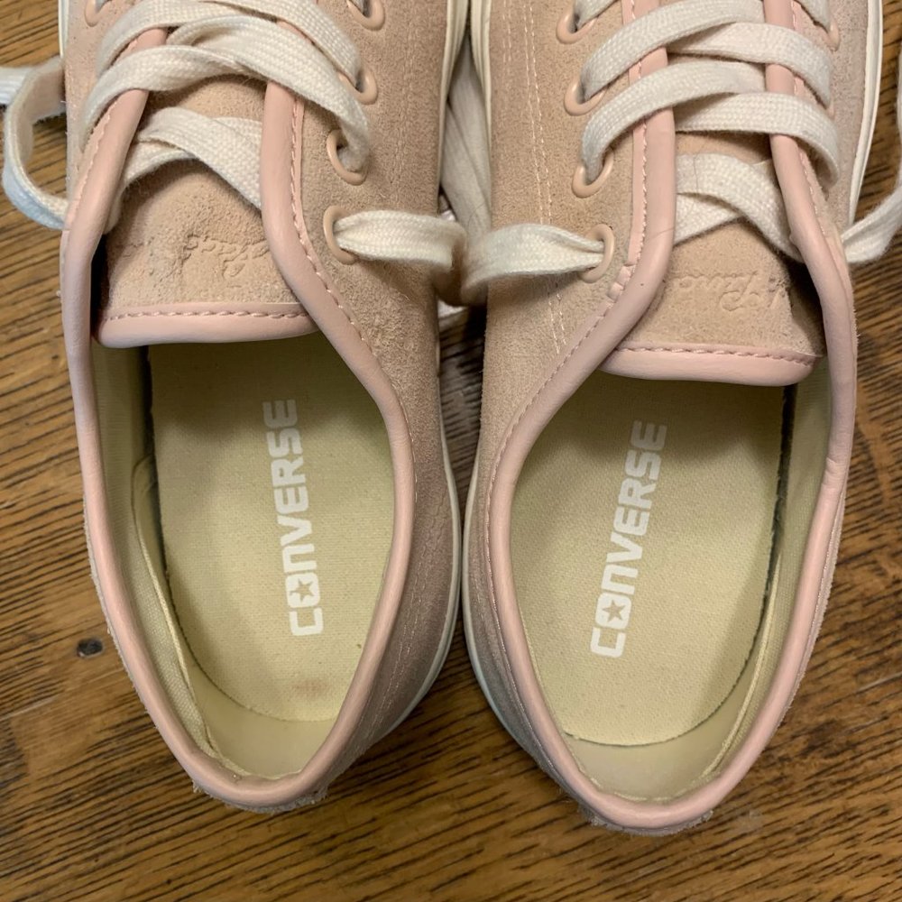 Converse Jack Percell Pink Suede Sneakers Size 8 - image 4